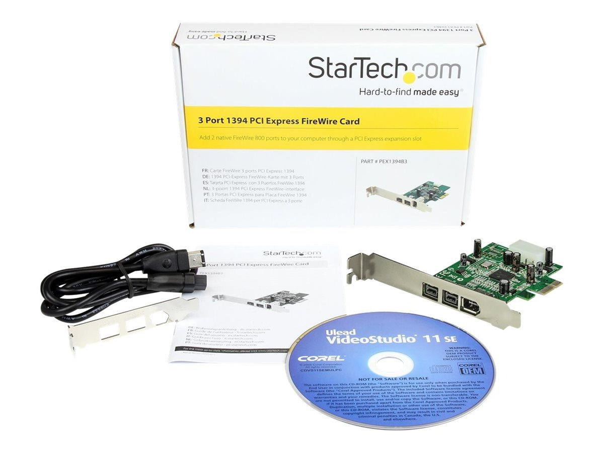 StarTech PEX1394B3 - PCIe FireWire 400/800-kort