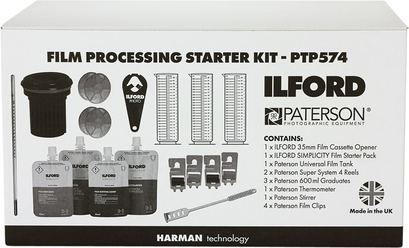 Ilford + Paterson mørkerom startpakke 2
