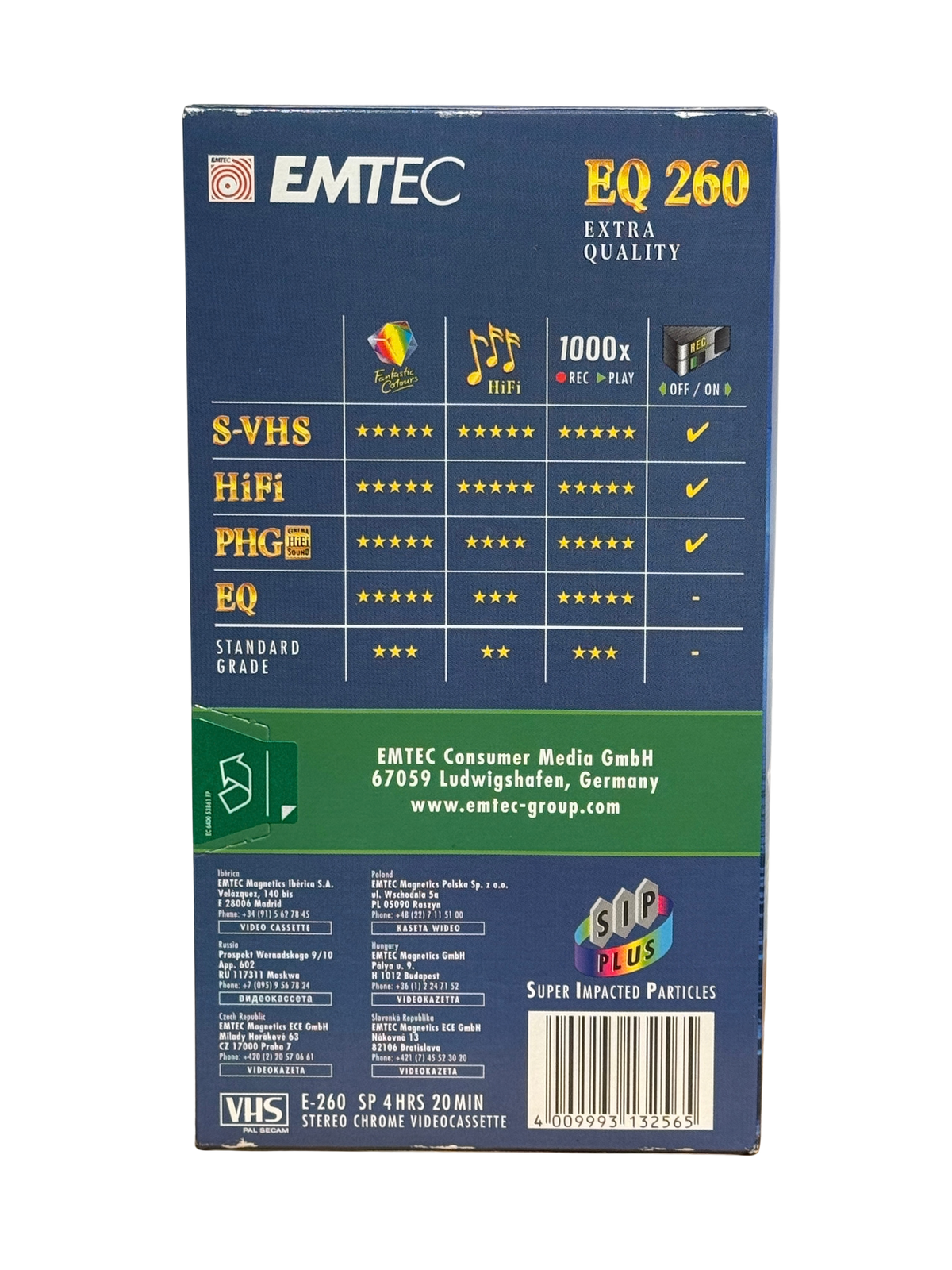 EMTEC VHS EQ 260 min