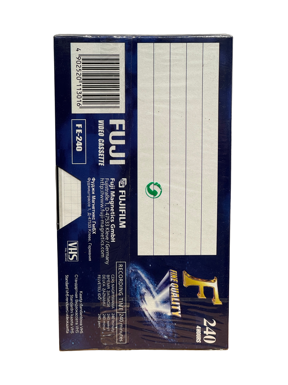 Fuji VHS E-240 Fine Quality 240 min