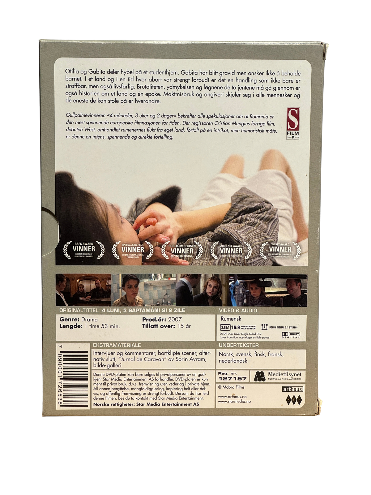 4 måneder, 3 uker og 2 dager (2007) - DVD - Brukt