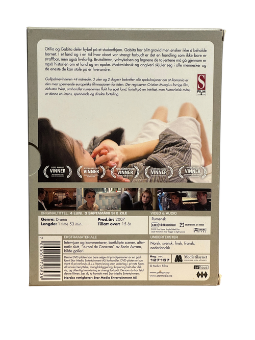 4 måneder, 3 uker og 2 dager (2007) - DVD - Brukt