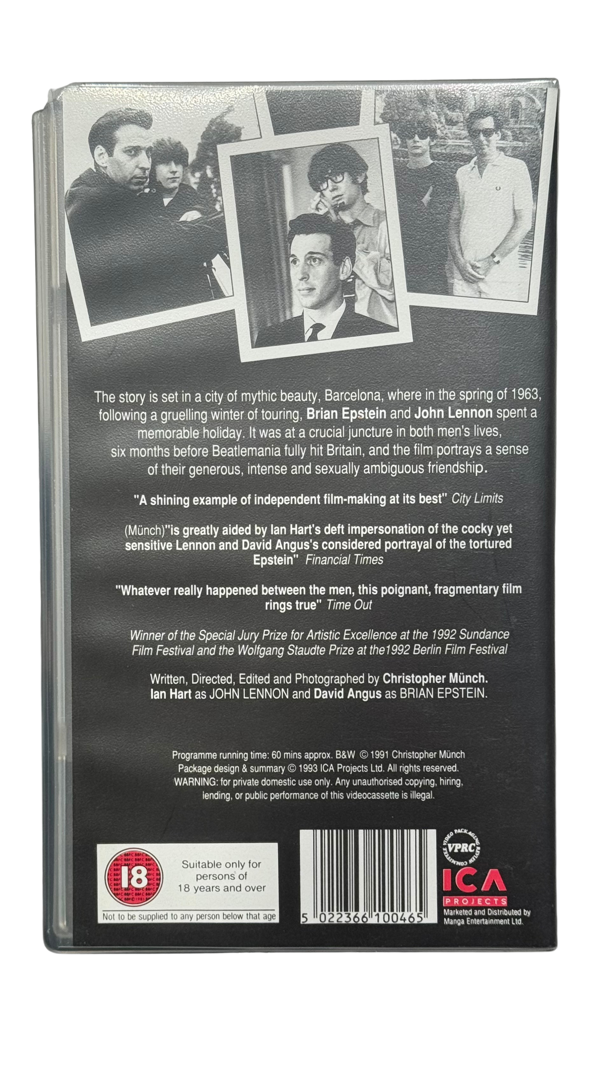 The Hours and Times (1991) - VHS - Brukt