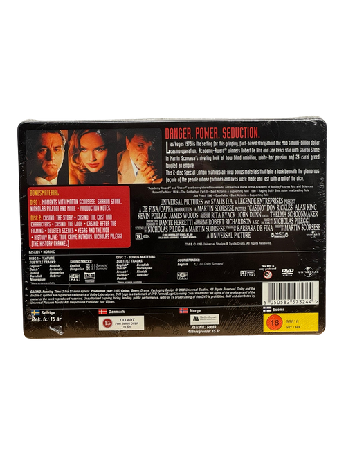 Casino (1995) - DVD - Steelbook