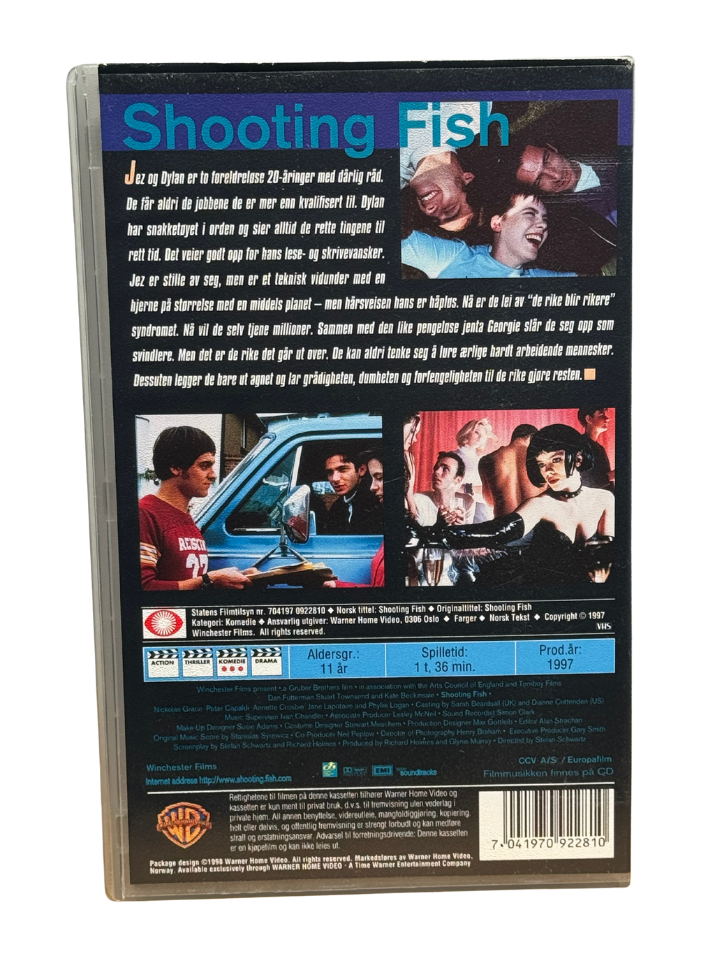 Shooting Fish (1997) - VHS - OOP