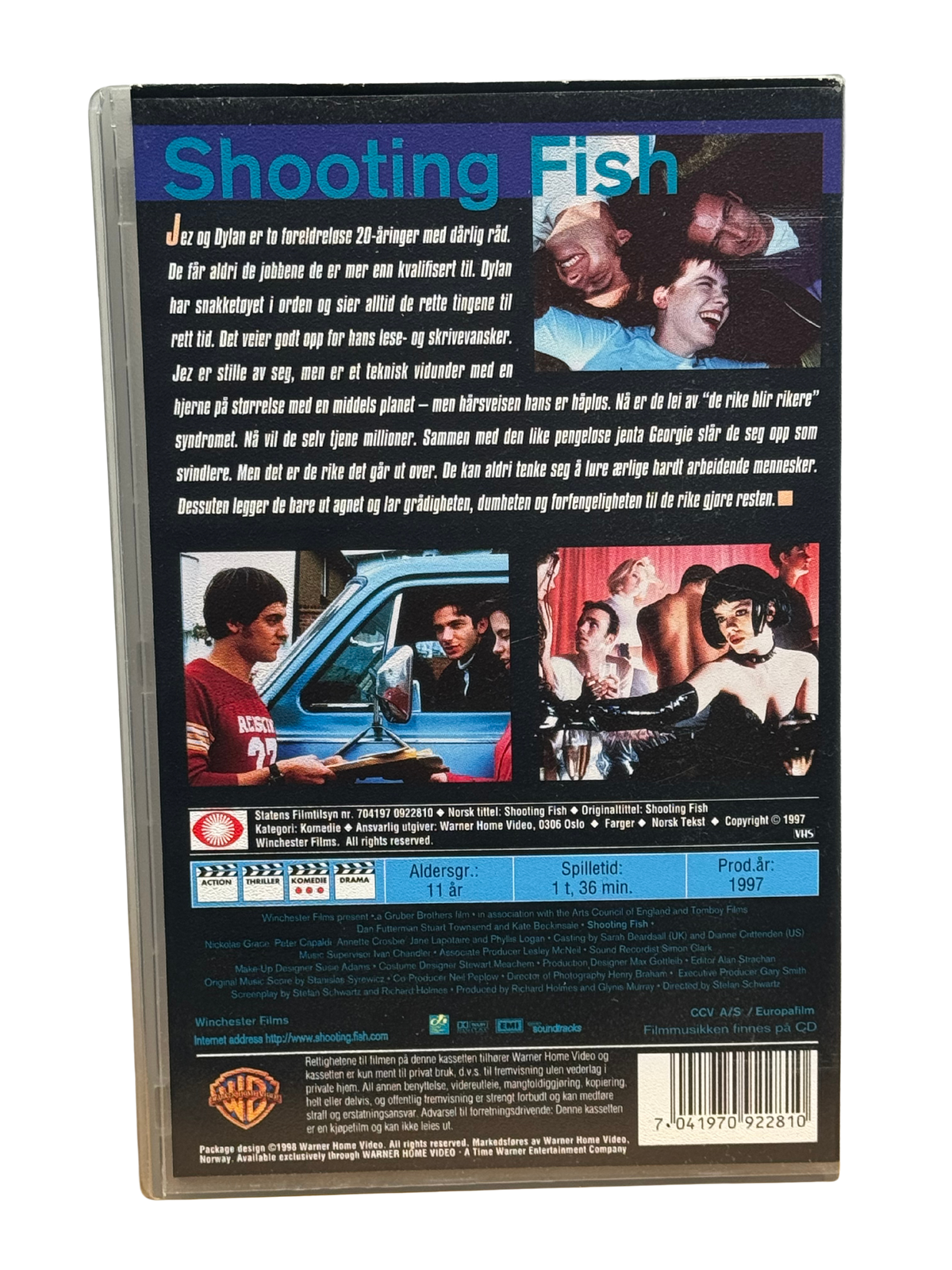 Shooting Fish (1997) - VHS - OOP