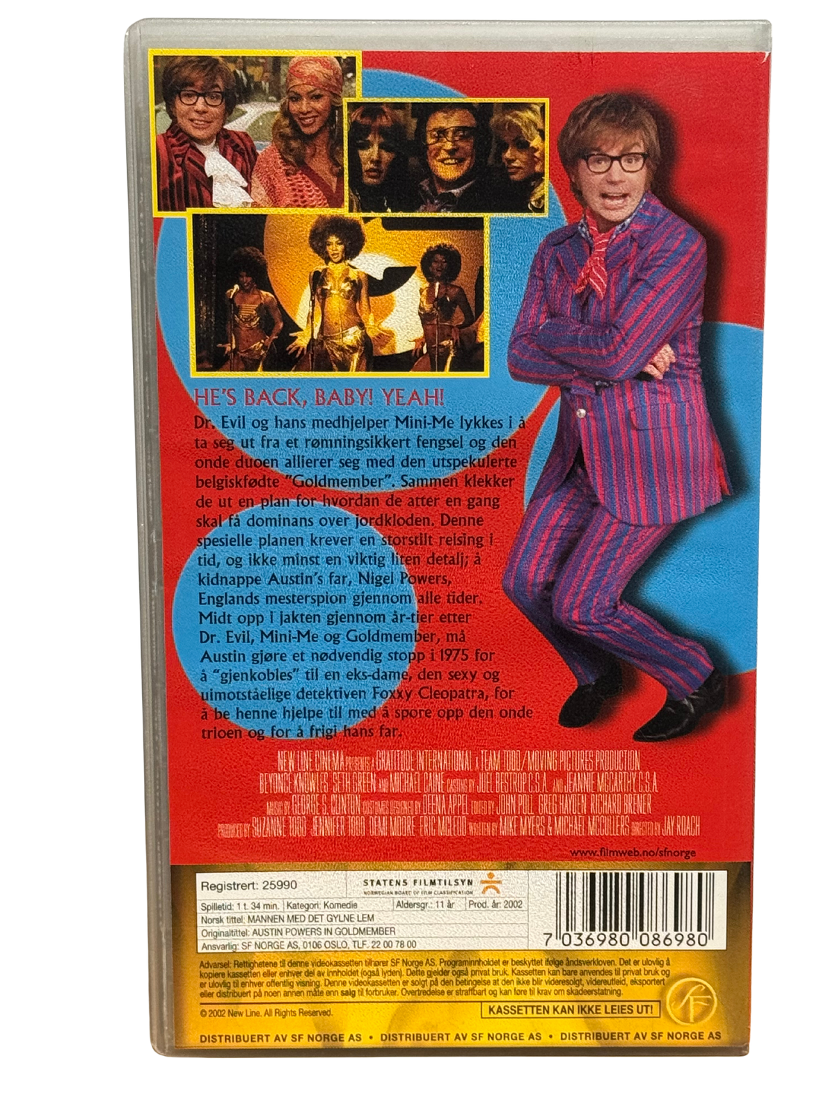 Austin Powers in Goldmember (2002) - VHS - OOP