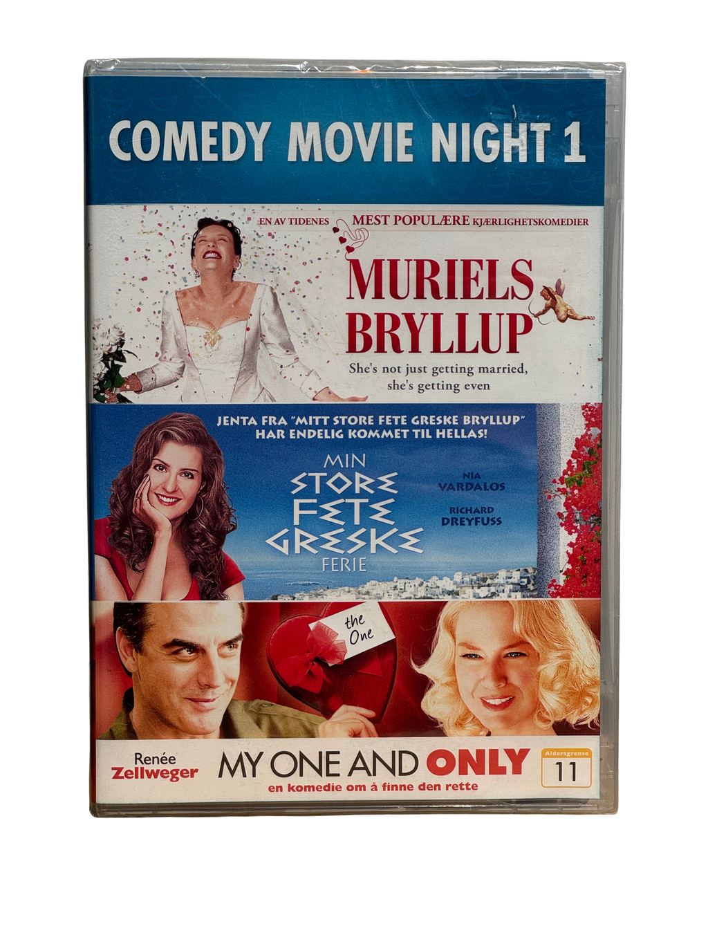 Comedy Movie Night 1 - Muriels bryllup / Min store fete greske ferie / My One and Only (1994-2009) - DVD