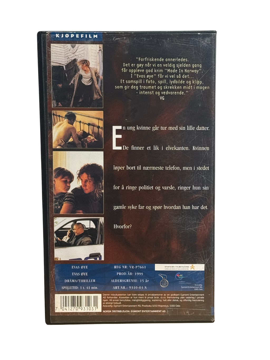 Evas øye (1999) - VHS - OOP - Brukt