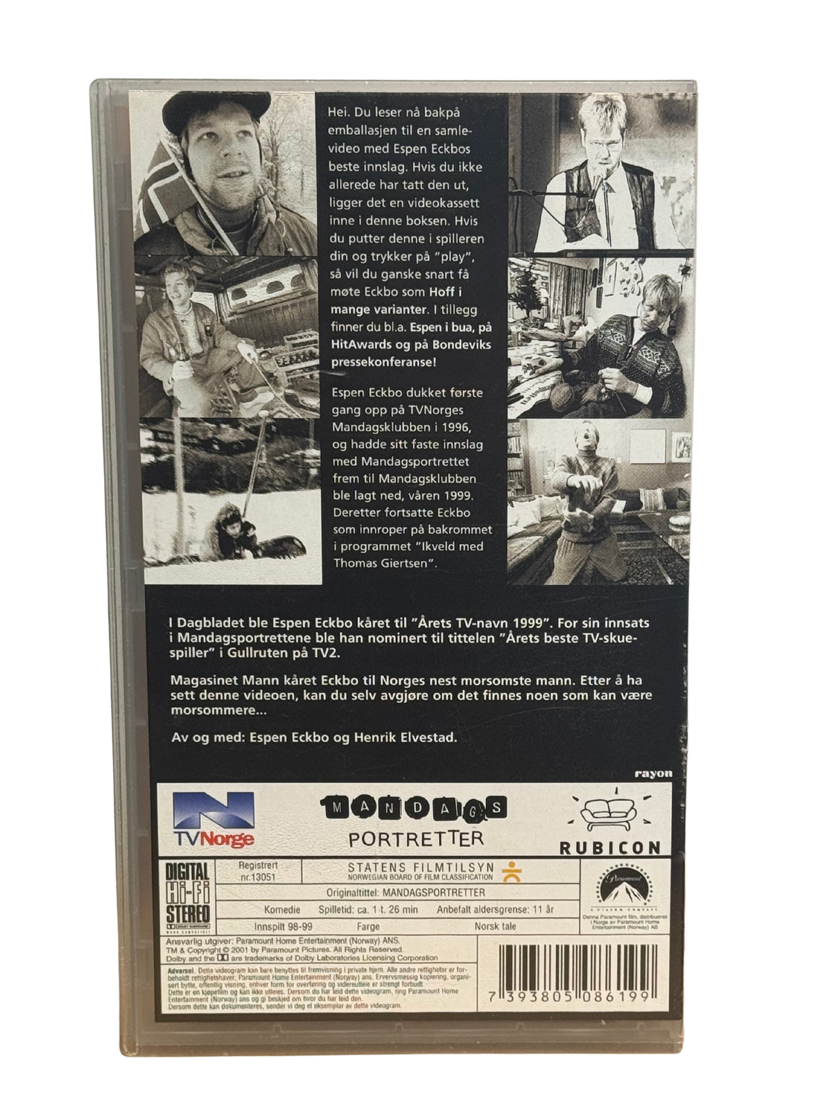 Mandagsportretter og andre høydepunkter med Espen Eckbo (1998-1999) - VHS - OOP - Brukt