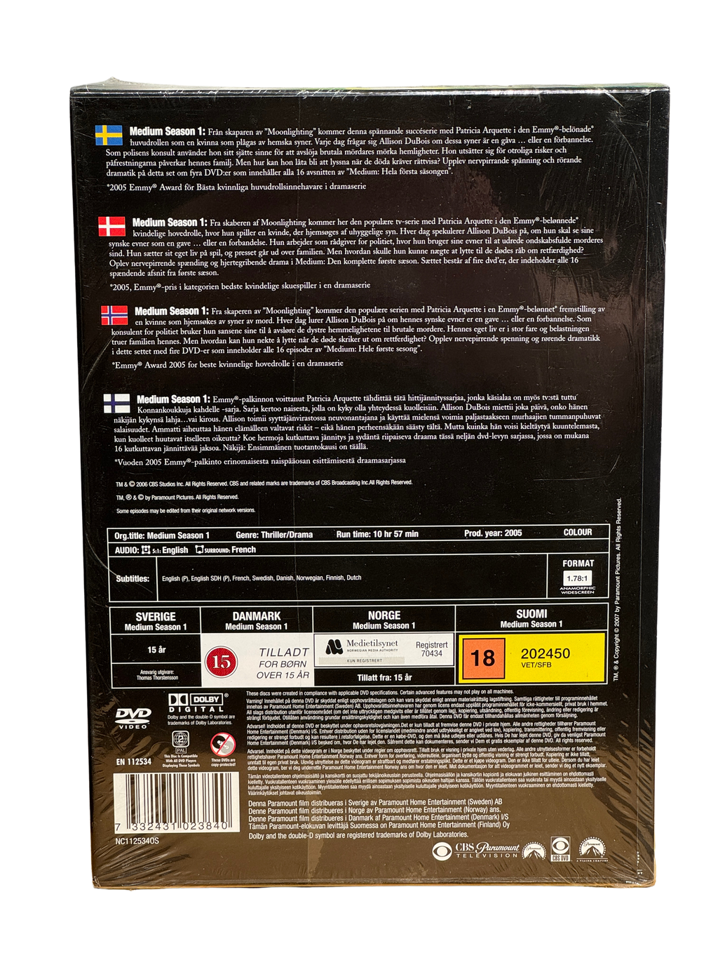 Medium: Sesong 1 (2005) - DVD - OOP Sone 2