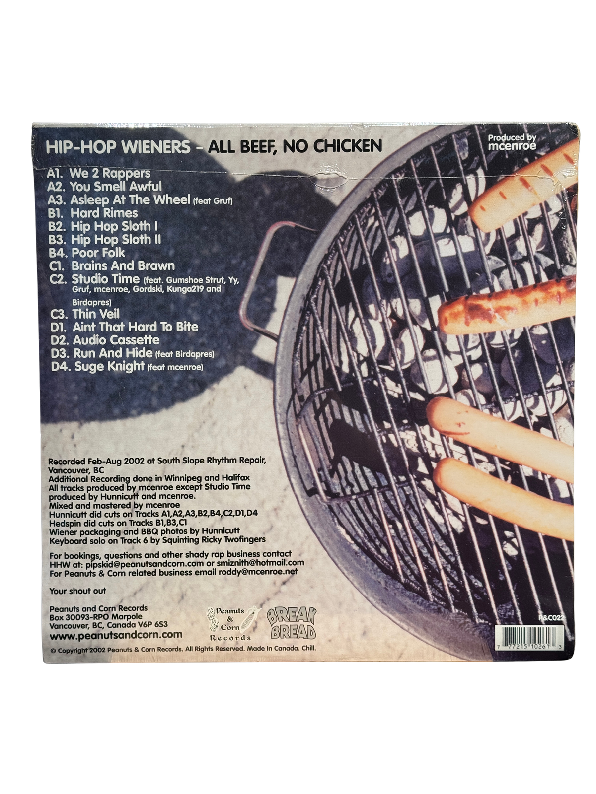 Hip-Hop Wieners - All Beef, No Chicken (2002) - 2xLP - OOP