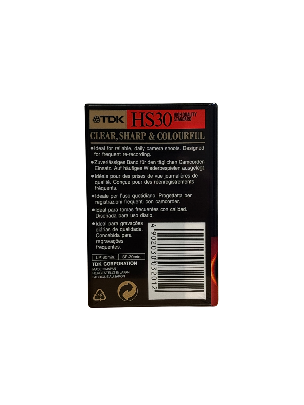 TDK VHS-C 30 min, HS30