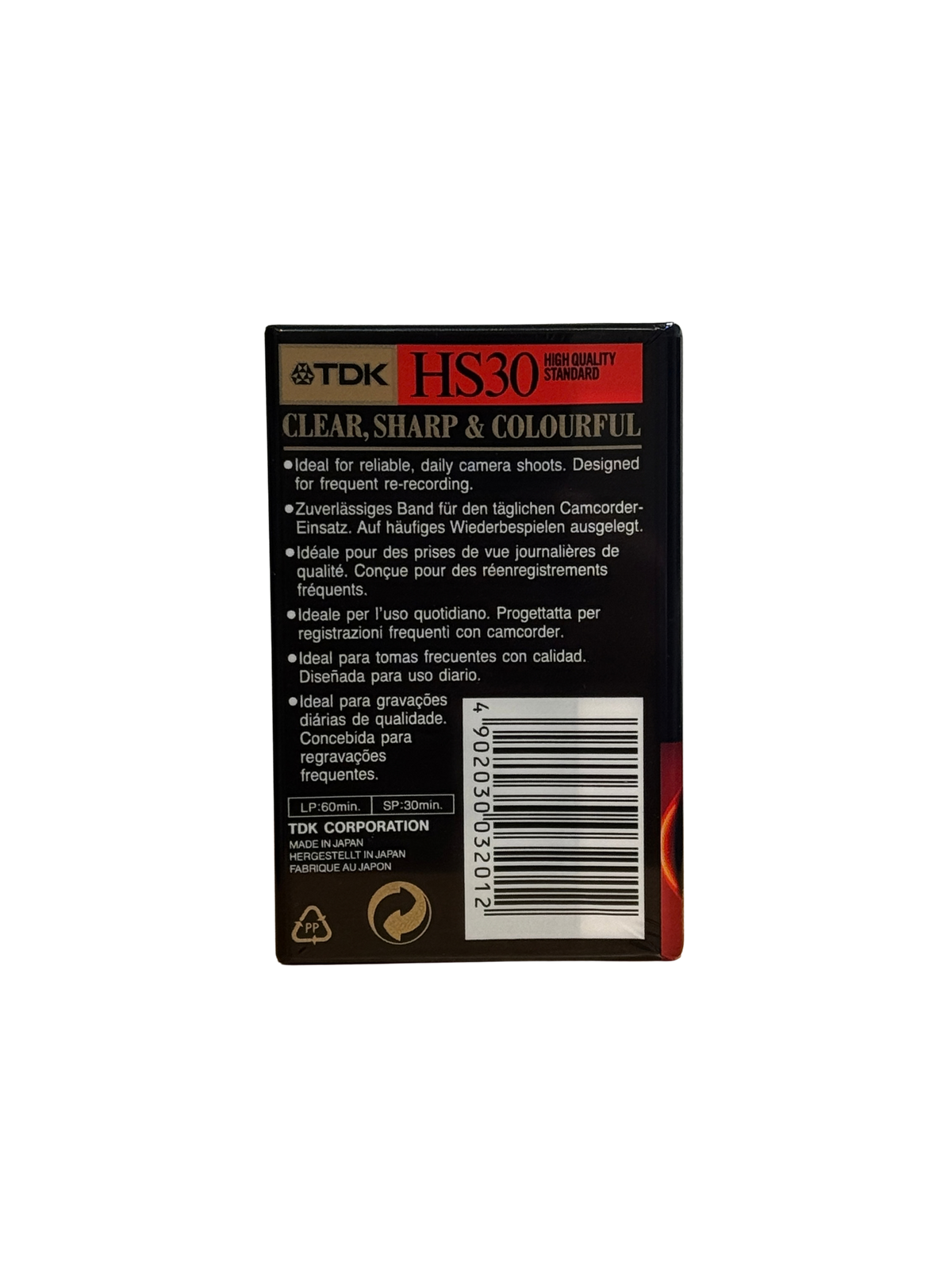 TDK VHS-C 30 min, HS30